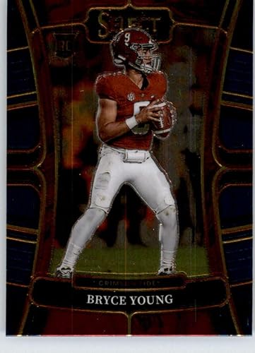 2023 Panini Select Draft Picks Blue #1 Bryce Young Alabama Crimson Tide Concourse RC Rookie Card Official NCAA Football Card in Raw (NM or Better)