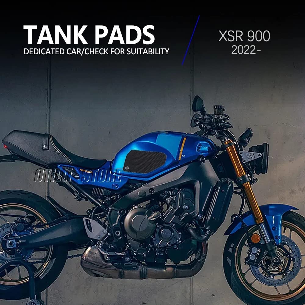 Autocollants Antidérapants Réservoir Pour Yamaha YZF R6 Race 2022-2023 - Caoutchouc Noir 3 Mm - Améliore La Prise - 6
