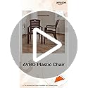 Image of AVRO Furniture Plastic Armchairs, Single, Solid Back, Matt Finish, Strong & Sturdy Use for Home, Living Room & Dining, 200kg Capacity, Easy to Clean, 60D x 58W x 90H cm, 3 Year Guarantee, Brown