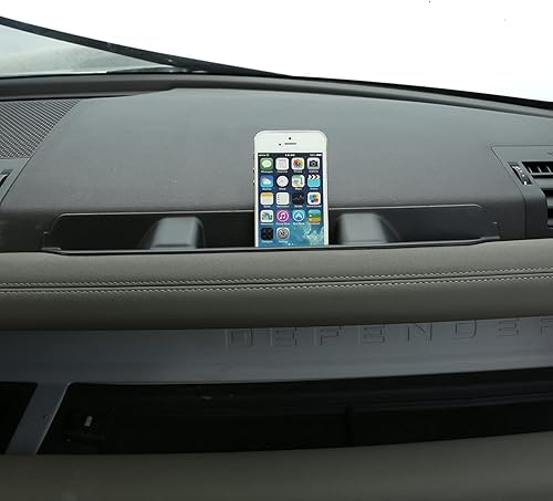 Miniatura 5 de YIWANG Caja de almacenamiento lateral de copiloto ABS negro guantera para Land Rover Defender 90 110 2020-2022 Accesorios de coche