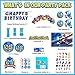 NITELUO Sonic 2 Birthday Party Supplies,188pcs Birthday Party Decorations Include Sonic Backdrop,Happy Birthday Assorted Colors