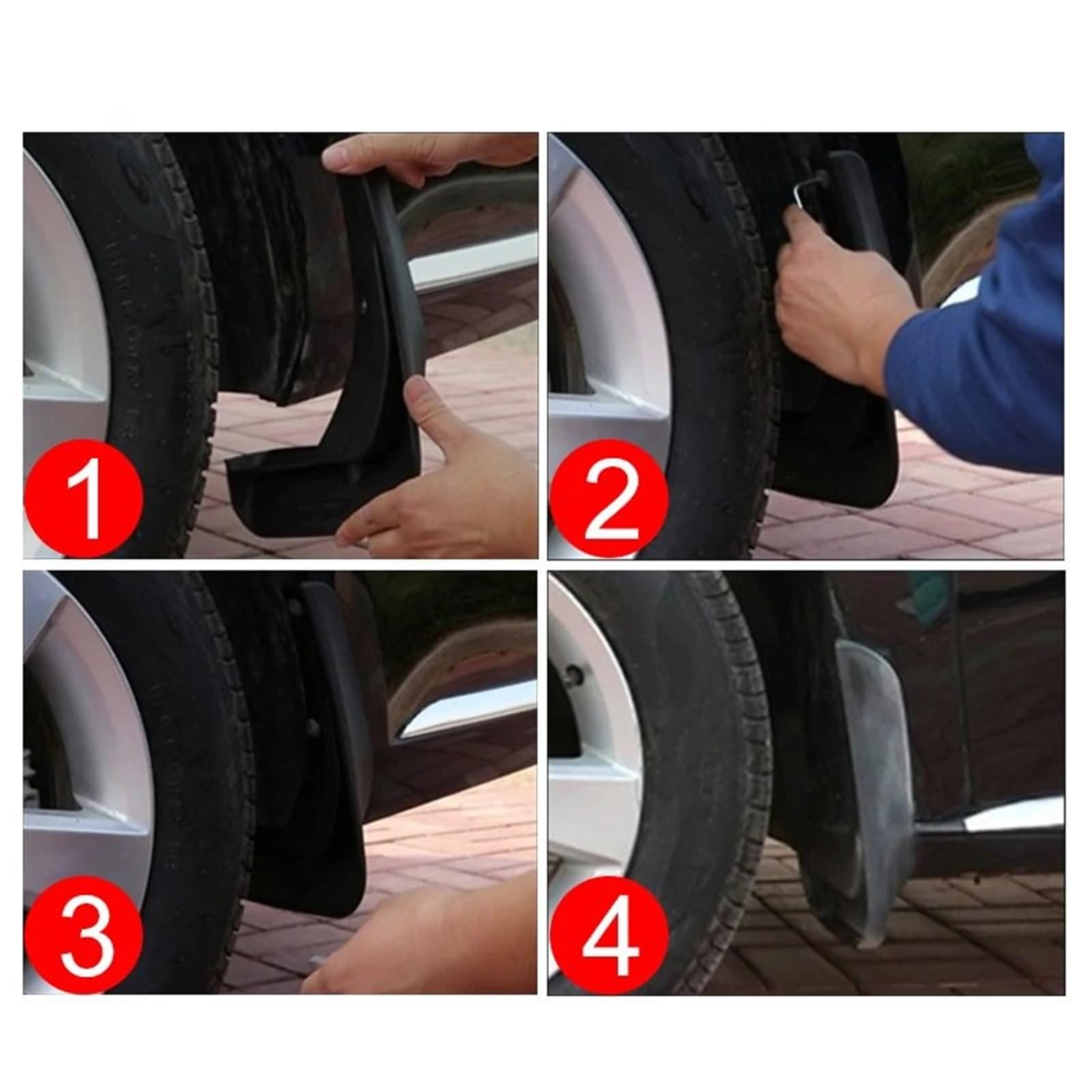 bavettes de voiture Garde-boue avant et arrière Convient pour Haval H6 3e génération GT DHT-PHEV 2021 2022 2023 2024, sans perceuse