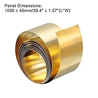 Vista 15 de uxcell Rollo de hoja de latón, placa 3,280.8 ft m x 82.0 ft m x 0.7 ft m de la hoja del metal