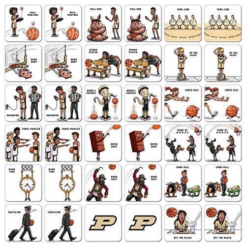 Image of YouTheFan NCAA Officially-Licensed Memory Match Game - Humorous, Team-Specific, Original Hand-Drawn Artwork, Fun for the Whole Family, for Fans Young and Old