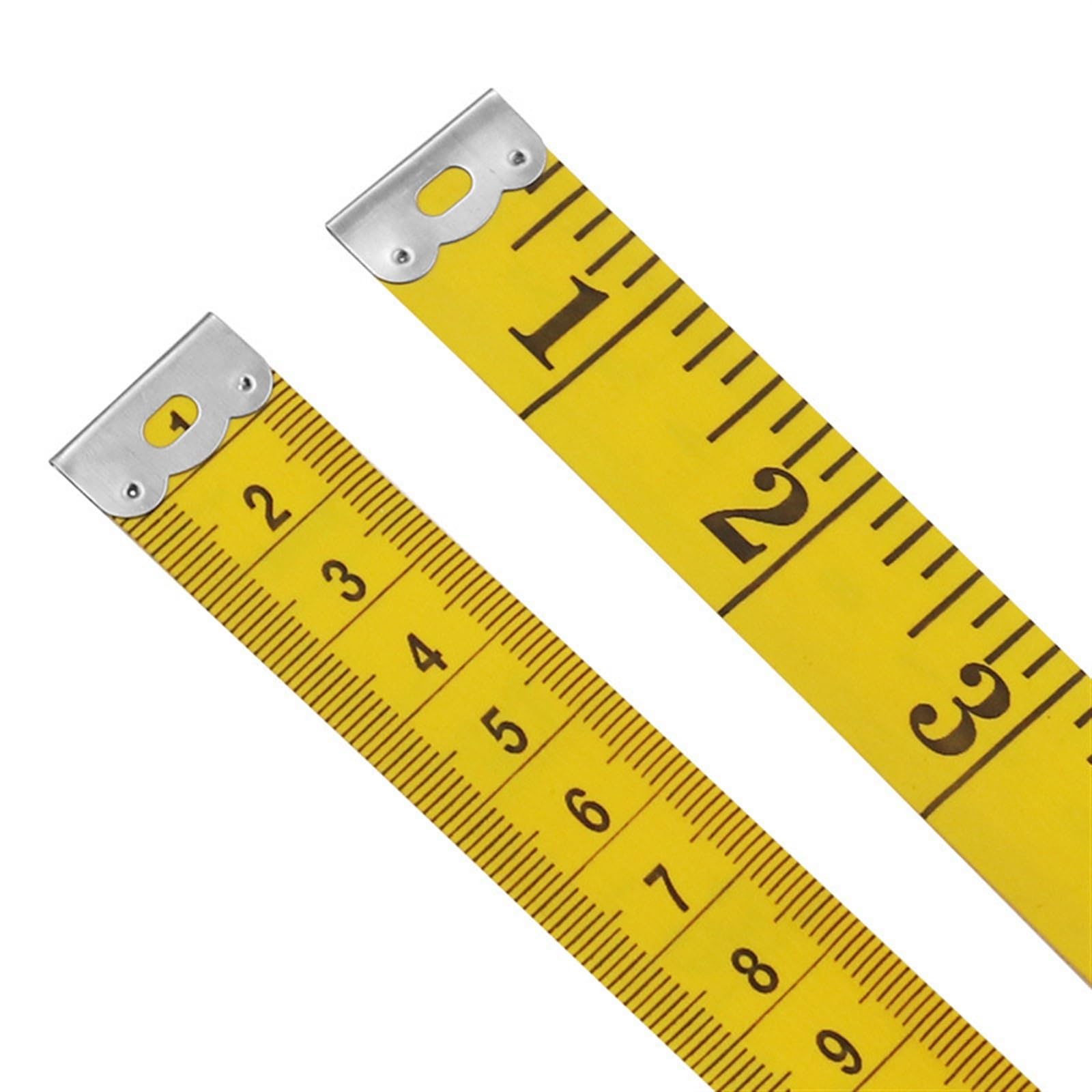 Cinta métrica de fibra vidrio PVC | Cinta métrica for coser amarilla de 300 cm x 2 cm x 0,3,0 mm