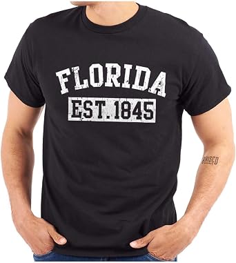 Distressed American States Athletic EST Graphic T Shirt Men and Women