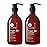 Luseta Argan Oil Shampoo and Conditioner Set Thickening for Thin & Dry Hair Smoothing & Nourishing Anti- Frizz for All Hair Types Sulfate Free for Men and Women 2 x16.9Fl Oz