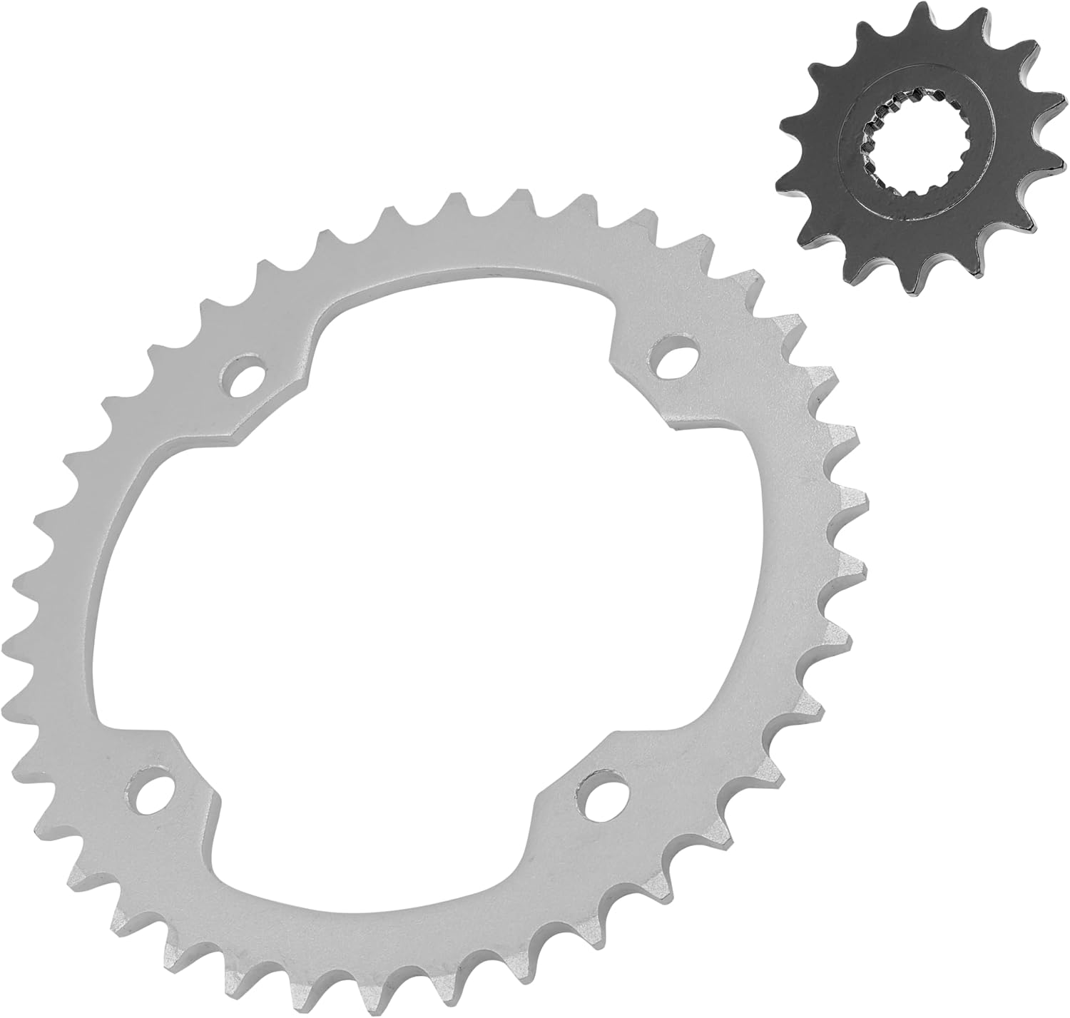 Caltric Front & Rear Sprockets Compatible with Yamaha Raptor 700 Yfm700R Yfm-700R 2006-2014