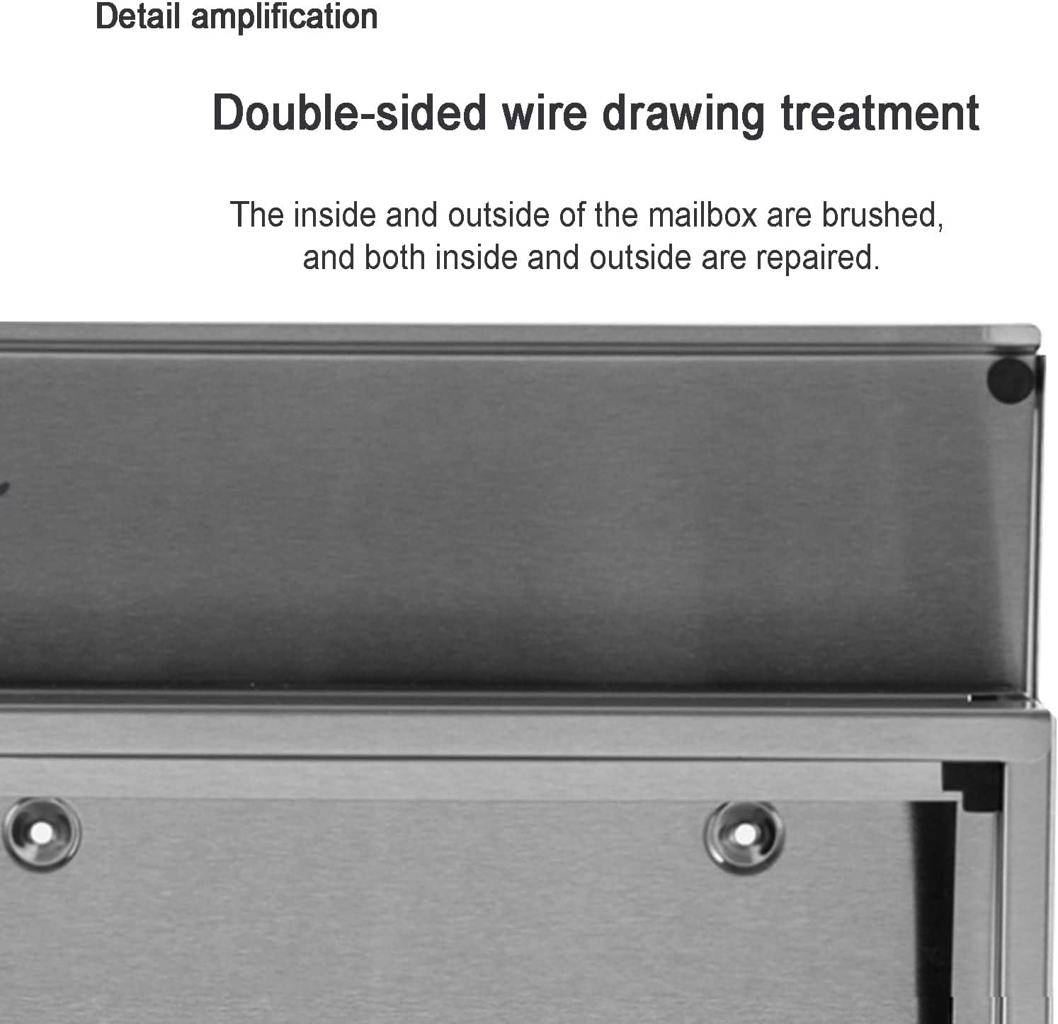 Wall Mount Mailboxes,Mailboxes for Outside, Locking Mailbox Wall Mount Secure Modern Design Large Drop Box for House & Office, Mail Box (Color : White-B)