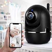 Câmera Babá Eletrônica Wi-Fi com Áudio Bidirecional, Visão Noturna Infravermelha, Detecção de Movimento, Monitoramento em Tempo Real pelo Celular e Sistema Bivolt Automático.