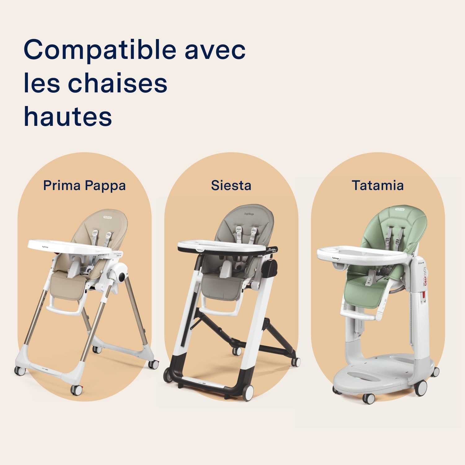 PEG Play Bar - Barre de Jeux avec Hochets et Peluches - Compatible avec Les Chaises Hautes Tatamia, Siesta et Prima Pappa de Peg