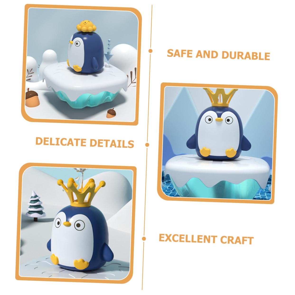 Juguete de Pingüino Baño Rociador de Agua, Abs, 1 Set