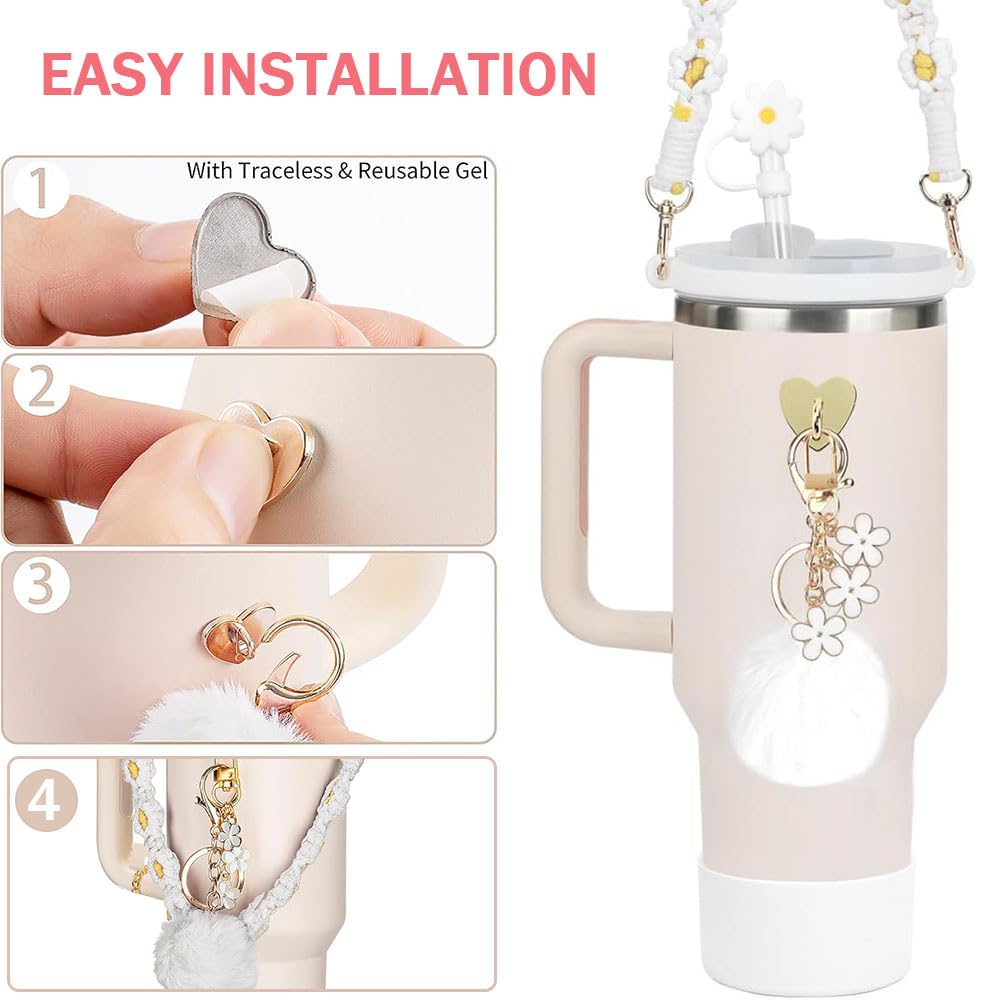 Set di 7 accessori per Stanley Cup con stivale in silicone