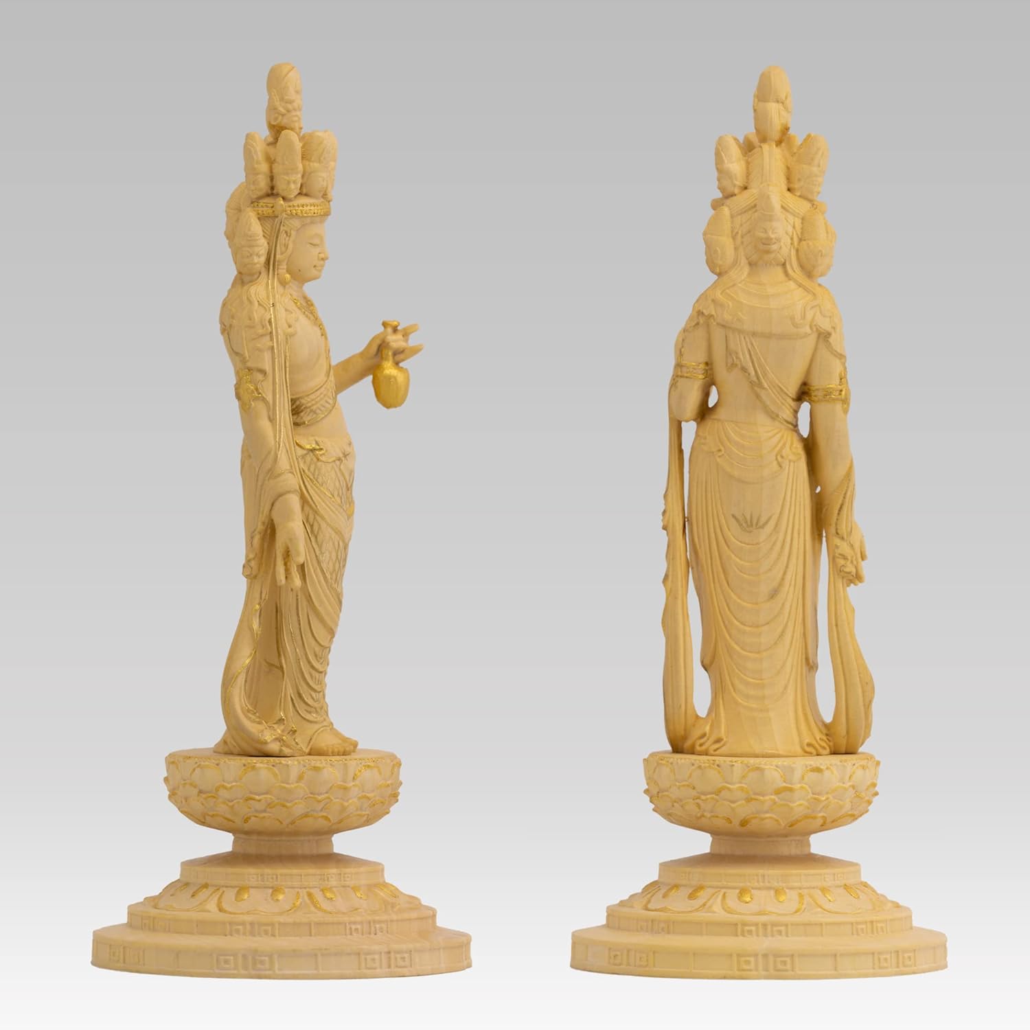 十一面観音菩薩像【極小】#405 厨子入り 木彫 仏像 十一面観音菩薩像【極小】#405 厨子入り 木彫 仏像