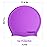 Extra Large Swim Cap for Braids and Dreadlocks Afro Hair Weaves Long Hair, Waterproof Silicone Cover Ear Bath Pool Shower Swimming Cap for Women Men Youth Adult Kids Girl , Purple, One Size