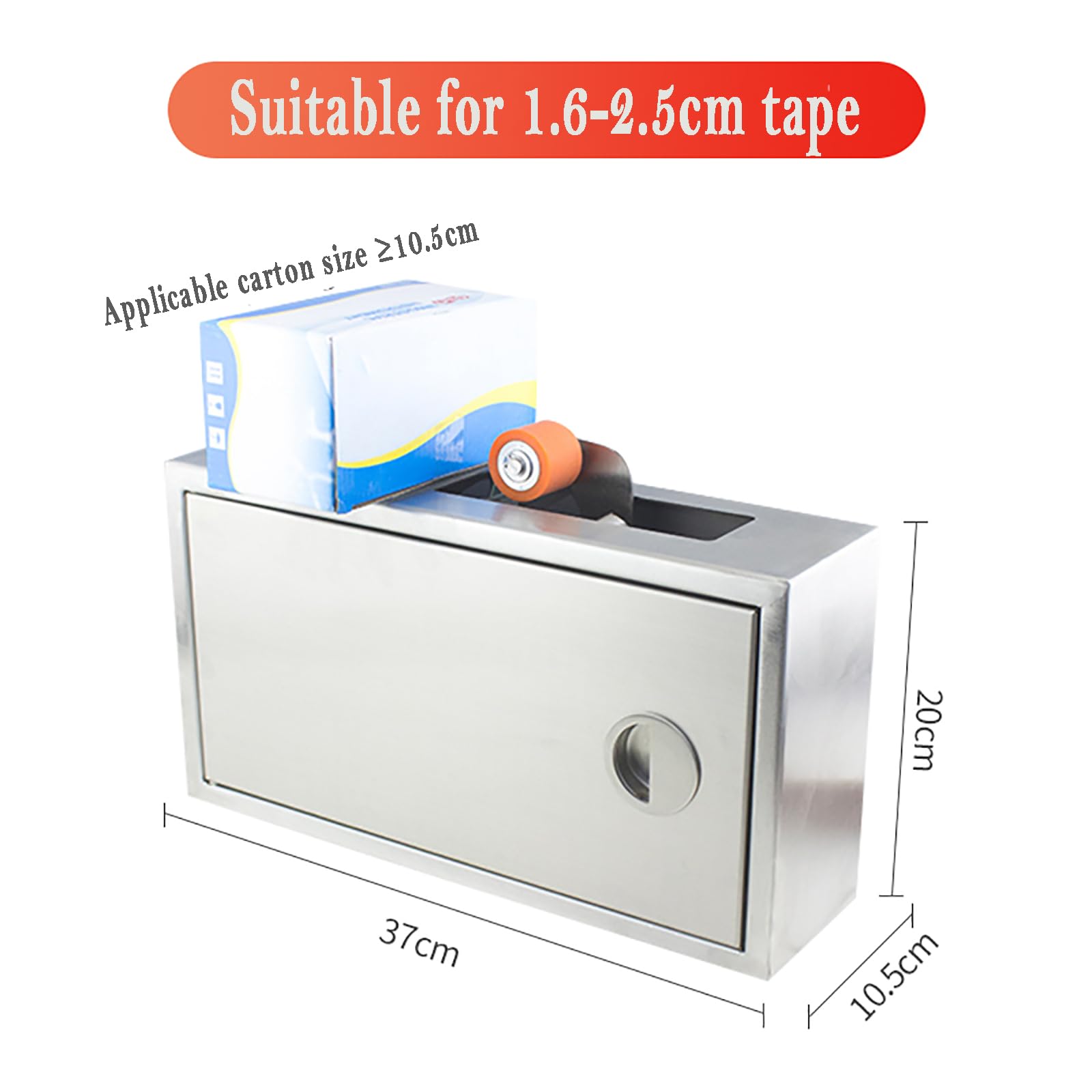 Macchina nastratrice Automatica - Taglierina per Nastro Adesivo Completamente Automatica con Lunghezza di sigillatura Regolabile per Piccole scatole, Ideale per imballaggi di Giocattoli