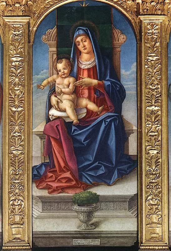 Poster d'art mural Bartolomeo Vivarini affiche décorative peinture maison 60x90