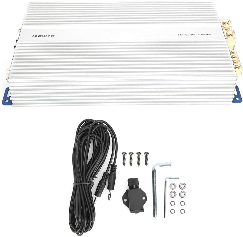 Audio Amplifier, 950W×1 Subwoofer Stereo AMP at 2 Ohms for Car, Vehicle Mono Channel Power Amplifier, Car Subwoofer Audio Booster