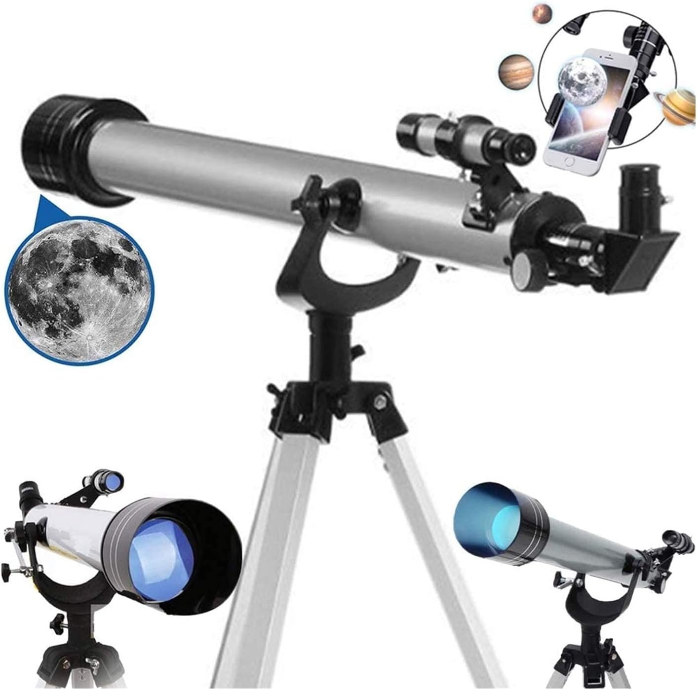 Kids Telescope Telescope 600Mm Aperture Mount Fully Multi-Coated Optics Telescopes for Adults Telescope for Kids Beginners Astronomy Refractor Telescope