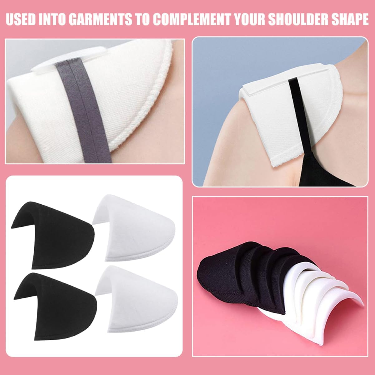 CALLARON 80 Pcs Shoulder Pads Shoulder Enhancer Clothes Shoulder Pad Clothing Shoulder Pad Supple Shoulder Pad
