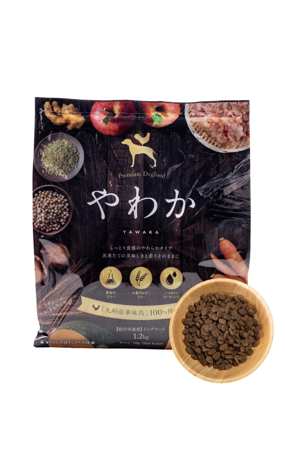 やわか　80g×15袋　2パック Amazon.co.jp: 華ちゃん犬猫すこやか本舗 やわか ドッグフード【 国産