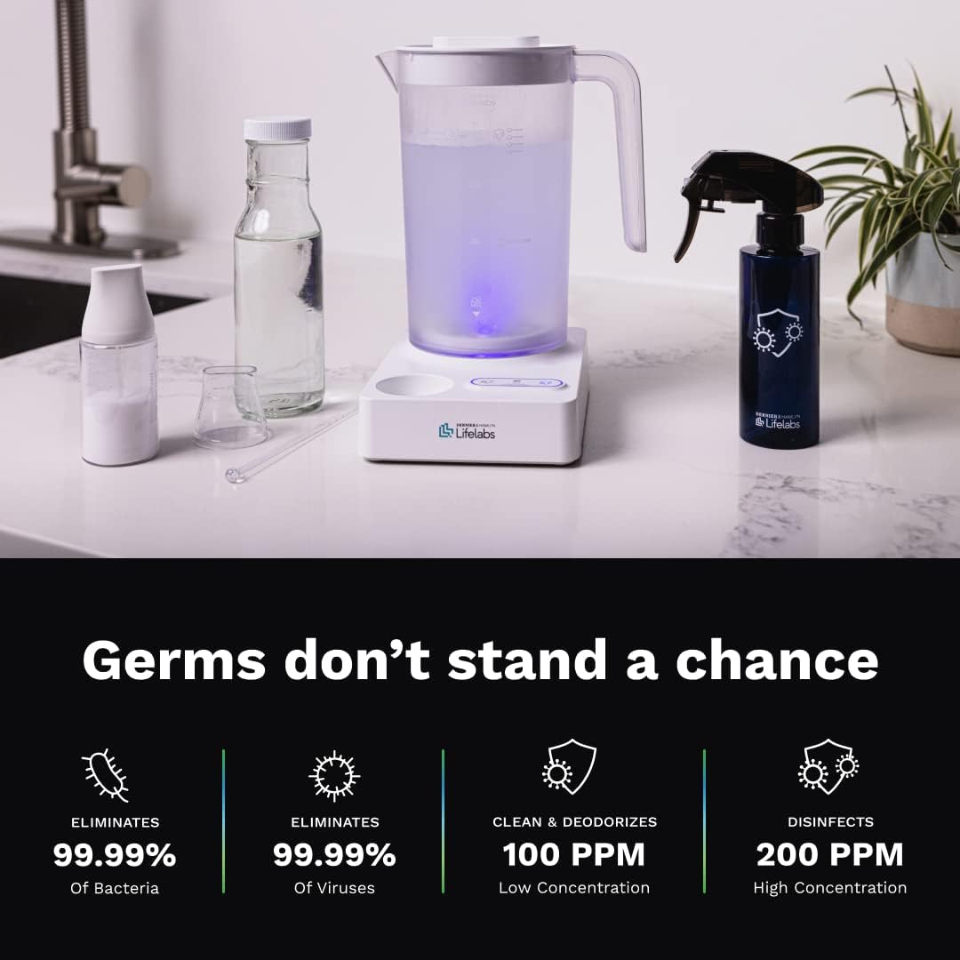 DH Lifelabs | Aaira Surface Multi-Purpose Cleaner| HOCl Generator | Cleaning & Deodorizing (100 PPM) Bacteria & Virus Disinfection (200 PPM) | Save Money, Reduce Waste : Health & Household