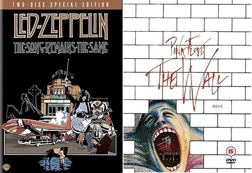 Led Zeppelin - The Song Remains The Same Pink Floyd The Wall DVD-2 PACK