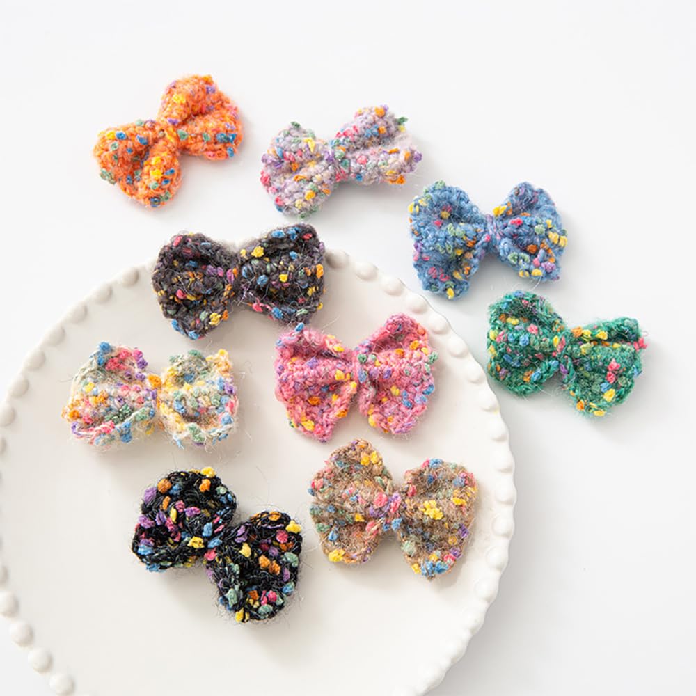 Nastro di raso colorato con punto ondulato, larghezza 2 cm, per regali, 10 yards, in lana colorata a pois per lavorare a maglia di graziose fasce per capelli, cappelli a maglia (2#)