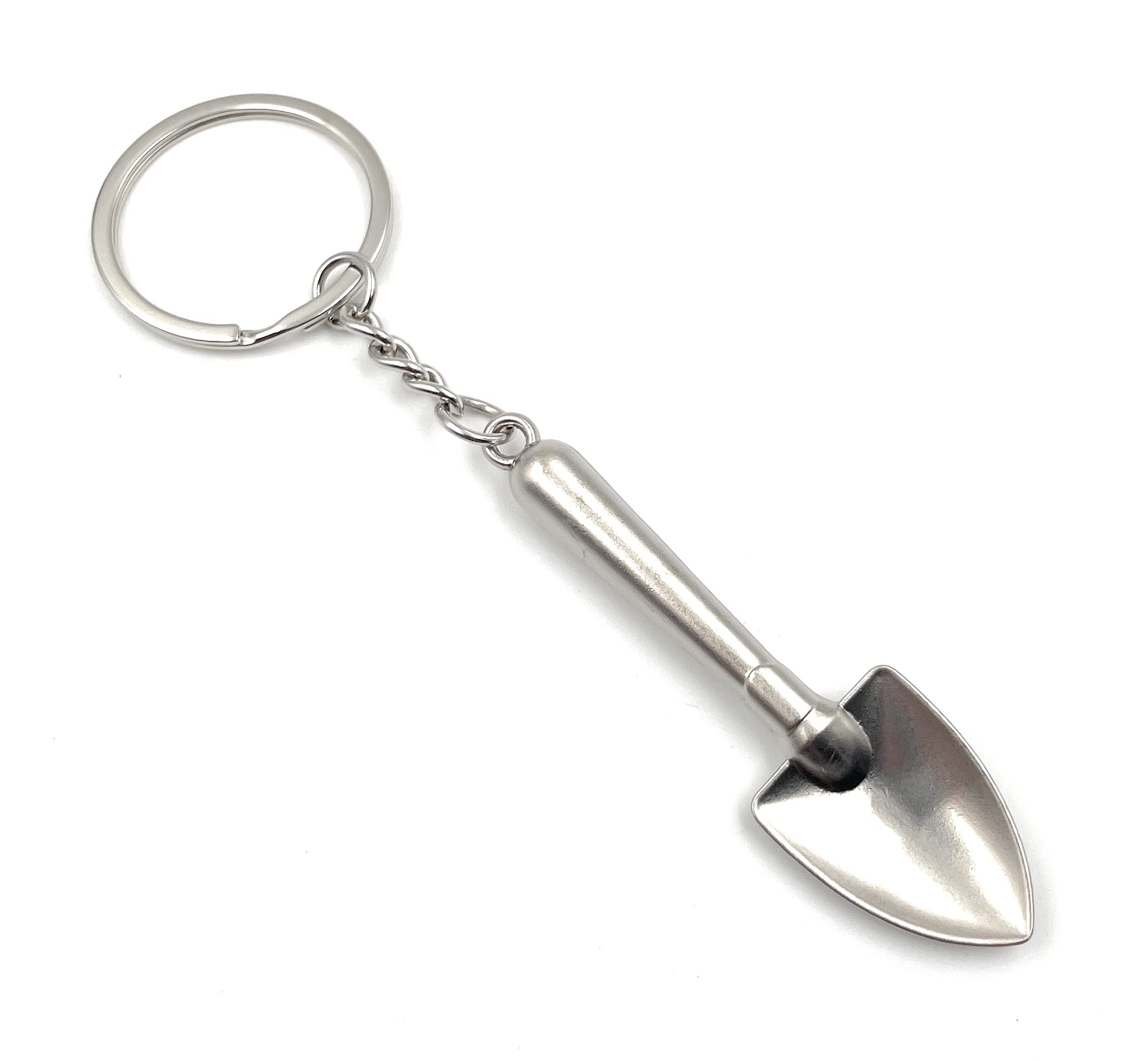 Onwomania Silver Onlineworld2013 Key Chain Shovel Spade Metal Pendant Charm