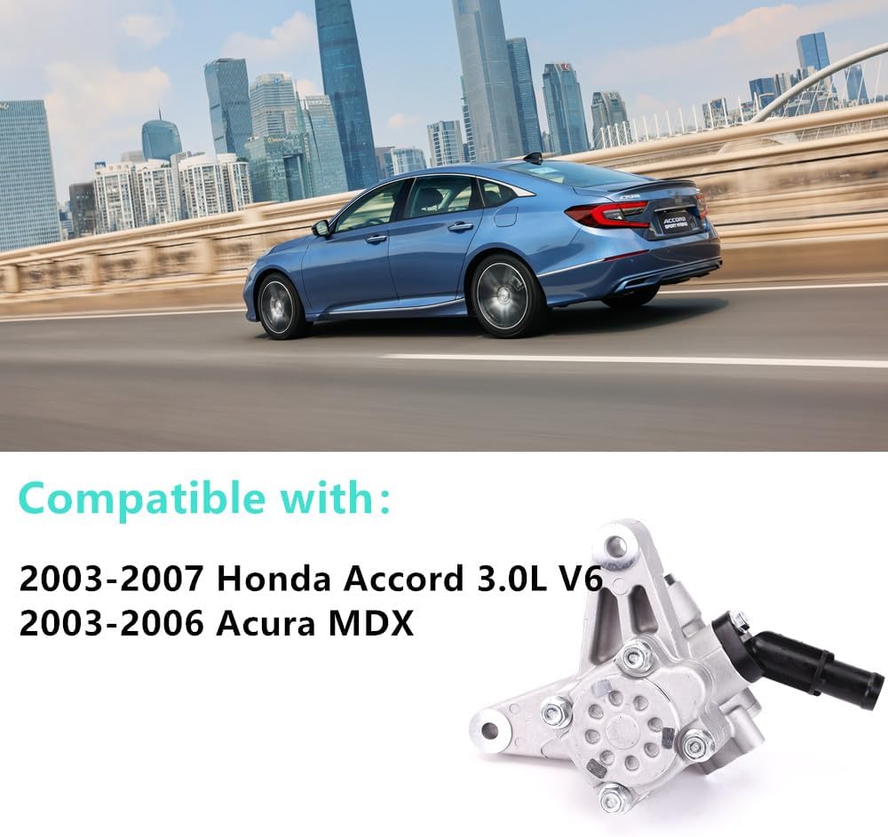 56110-RCA-A01 56110RCAA01 21-5349 Power Steering Pump Compatible With Hon-da Accord 3.0L V6-2003-2007, Acu-ra MDX 3.0L V6 2003-2006