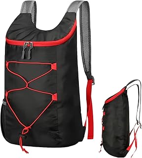 旅行用折りたたみバックパック | 軽量バッグ 調整可能なストラップ付き - コンパクトデイパック - 男性女性友達向けアウトドアビーチフィッシングバックパッキング誕生日サイクリング旅行アウトドア用バッグ