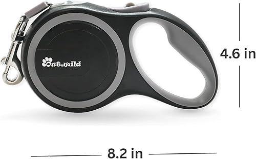 Miniatura 3 de OUTnWILD - Correa retráctil para perro, correa resistente de 16 pies para razas grandesmascotas de hasta 110 libras, diseño sin enredos de 360 con