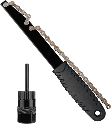 Miniatura 1 de Oumers Herramienta de látigo de cadena de bicicleta, herramienta de extracción de casete de ciclo, herramienta de extracción de piñón de bicicleta,