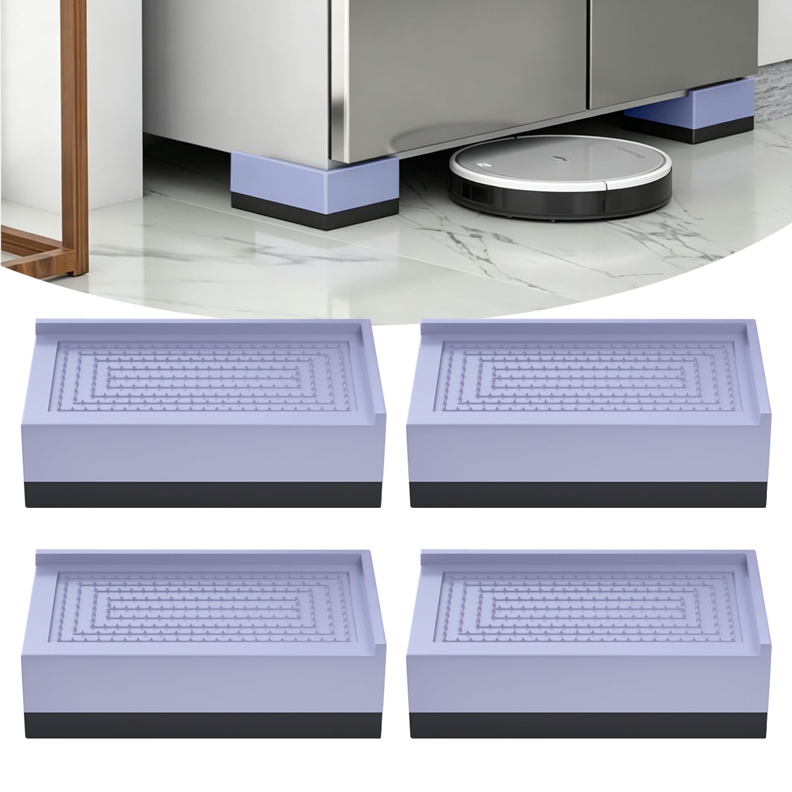 4 elevadores de muebles, patas de muebles de 4 cm, altura regulable de cama, elevador de mesa, patas de refuerzo para muebles, elevadores para lavadora, mesa, sofá y silla