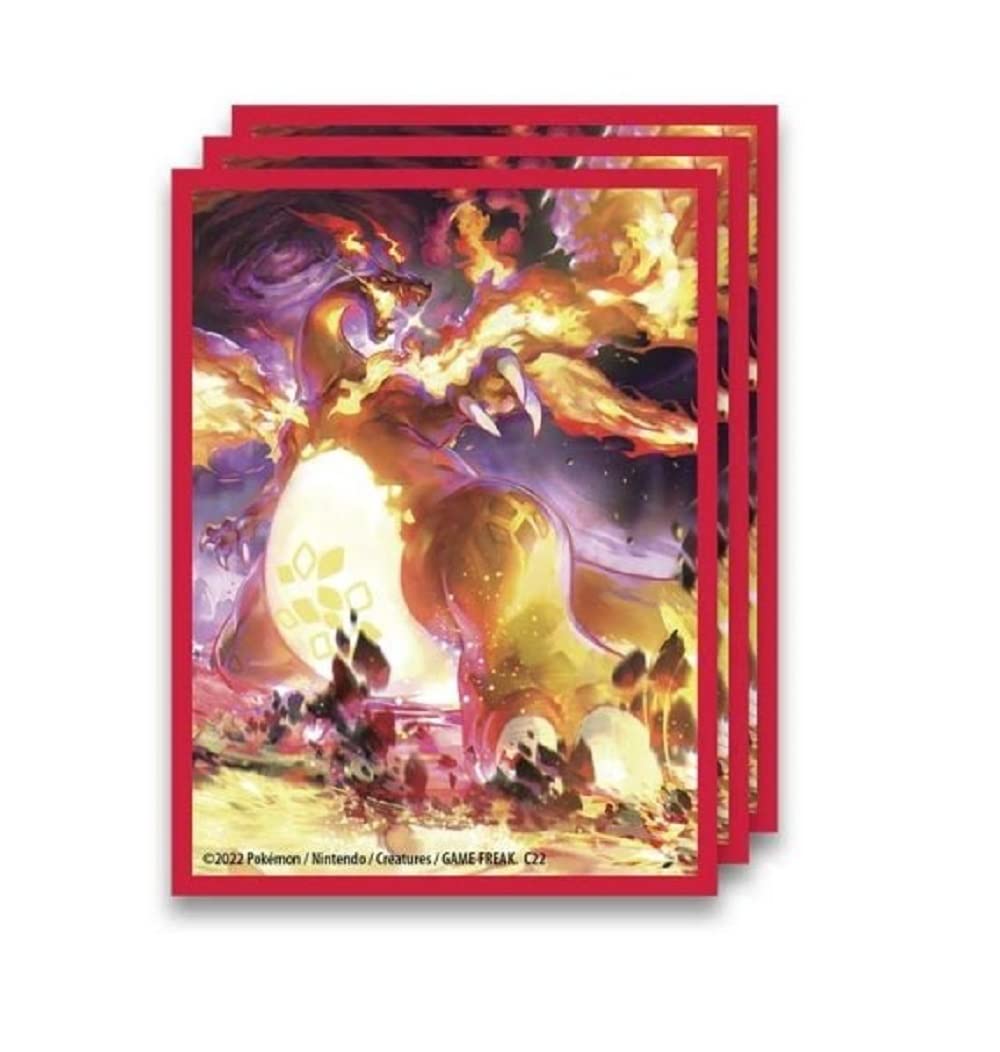 Charizard VMAX Elite Trainer Sleeves | Pack of 65 Sleeves | Easy Shuffling for the Pokemon TCG + TitanCards® Toploader