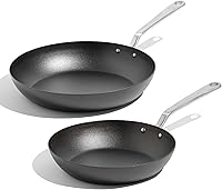 Made In 2-Piece Seasoned Blue Carbon Steel Frying Pan Set (10" & 12") - Like Cast Iron but Lighter, Induction Compatible, Crafted in Sweden