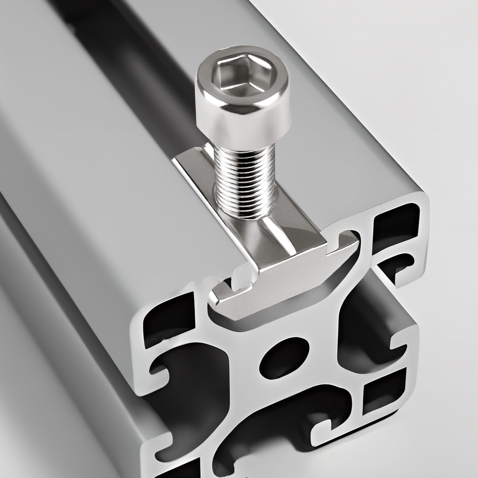 SWTYExt 30 sztuk kamieni do rowków 8 typu B, M6, zestaw kamieni do rowków ze stali węglowej, szyna T Nut M6, ciężkie do profilu aluminiowego serii 30