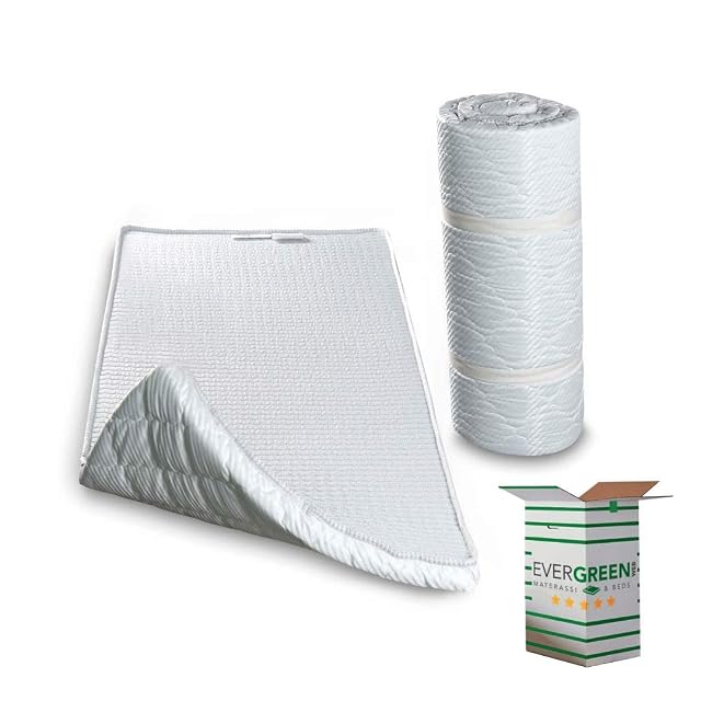 EVERGREENWEB – Twist Bed Materac 120 x 195 cm wys. 5 cm wstawka z pianki lub łóżka dla gości, zwijany ergonomiczny wsparcie, doskonała mata do spania do jogi i pilatesu