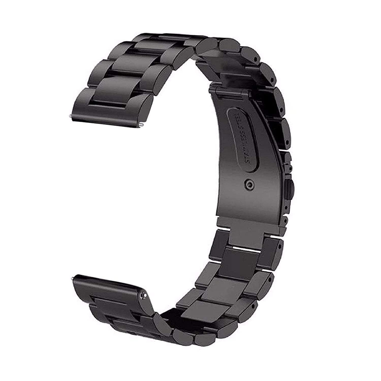 TECHVOR 22 mm Stainless Steel Metal Chain Strap For Fastrack FS1 Pro Smartwatch (Black) (B0D1THCVRR) Amazon Price History, Amazon Price Tracker