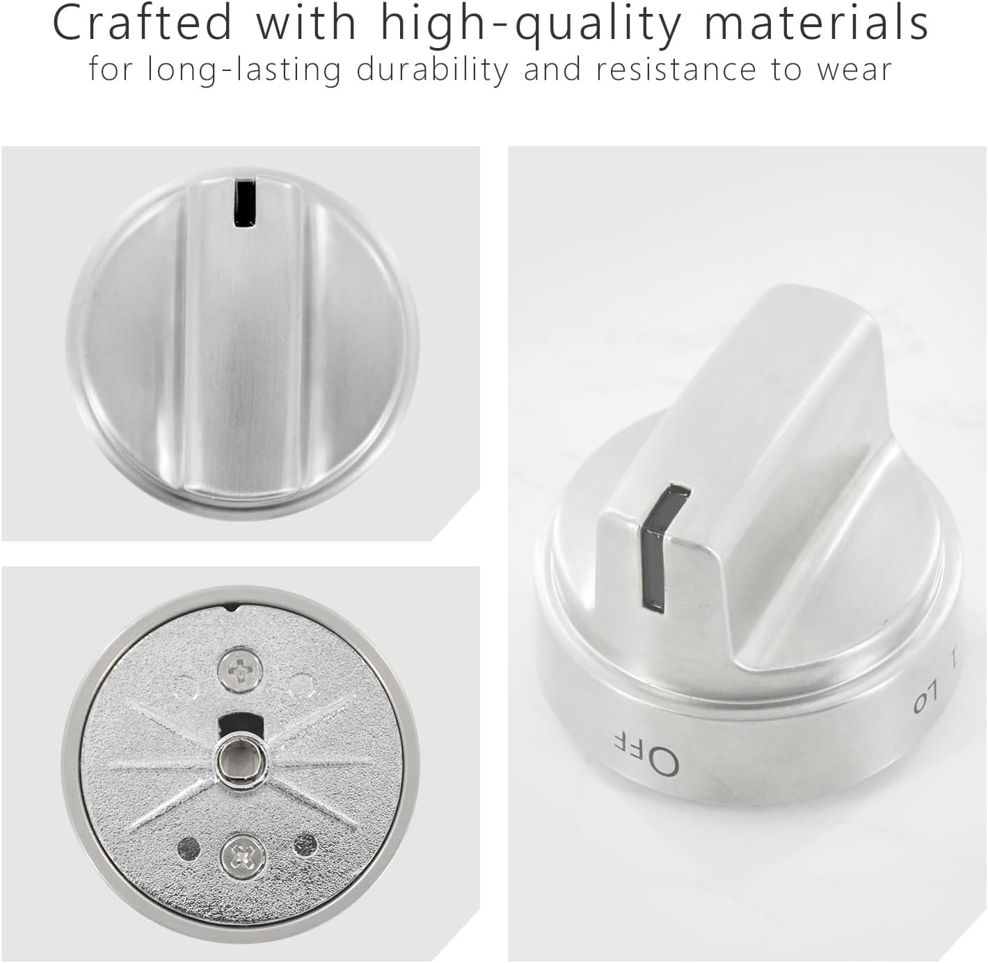 Upgraded Wb03x24818 Stove Knob Gas Oven Range Control Knob Assembly Compatible with GE Burner Accessories Replacements Part PS11729081 AP5989029（5PCS