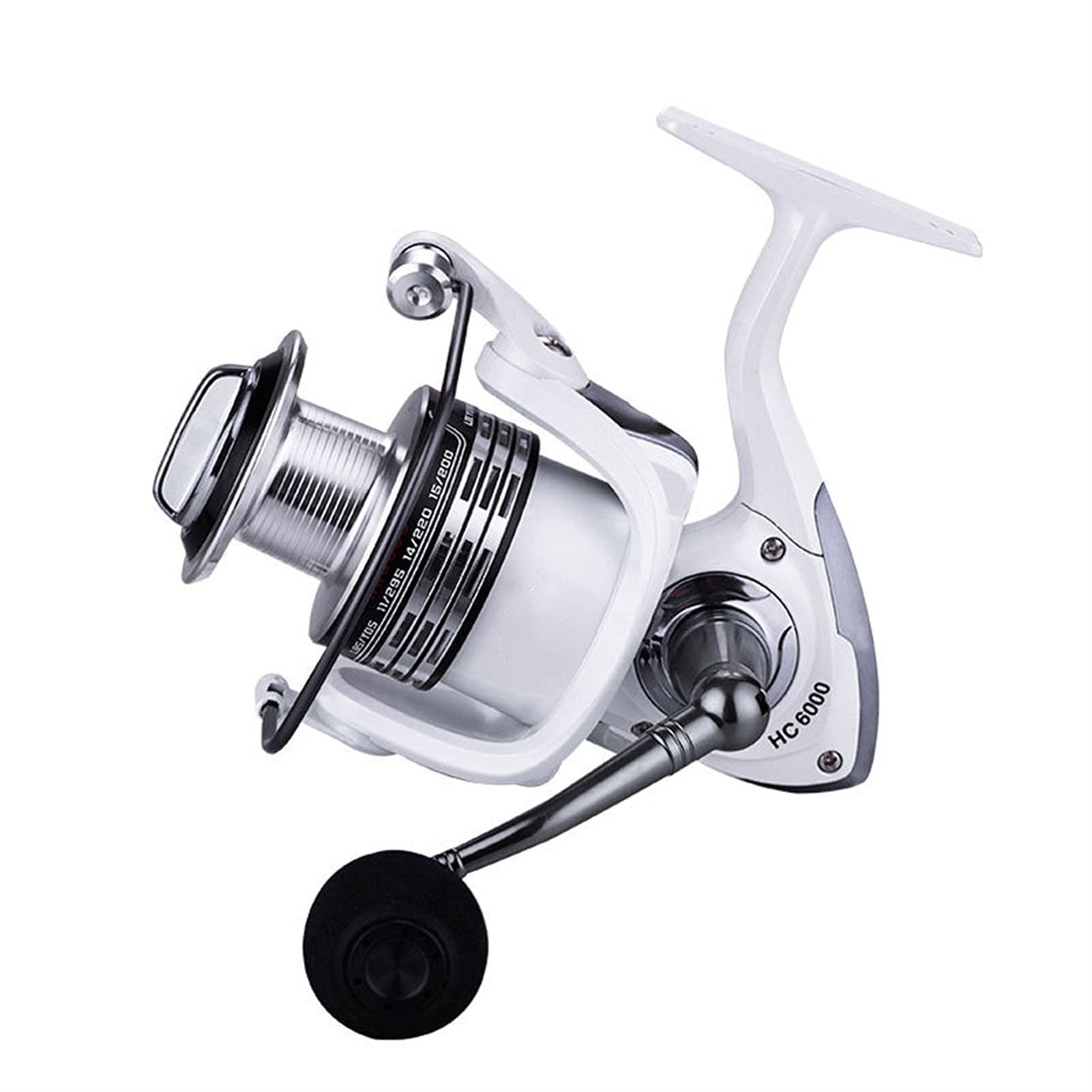 Moulinet De Pêche Spinning Métal CNC 1000-7000 - Roue 5.2:1 Pour Eau Douce Et Mer, Idéal Pour Brochet Et Perche