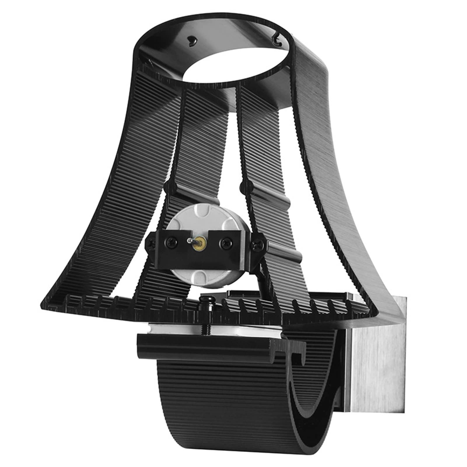 DYK&NX Ventilador De Estufa De Leña De Tamaño Pequeño, Ventilador de la Estufa de Tubo de combustión de 4 Palas para Estufa de pellets/leña/leños, no eléctrica