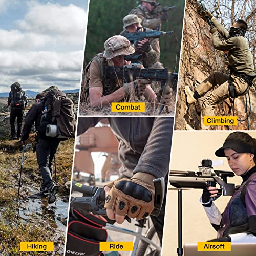 Free Soldier Fingerless Motorcycle Gloves For Men Half Finger Gloves For Airsoft Shooting Cycling Hunting Hiking Paintball Camping Climbing Outdoor Work #TOP5