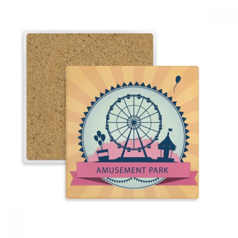 Dessous de verre carré grande roue pour apéritifs et pauses café en terrasse