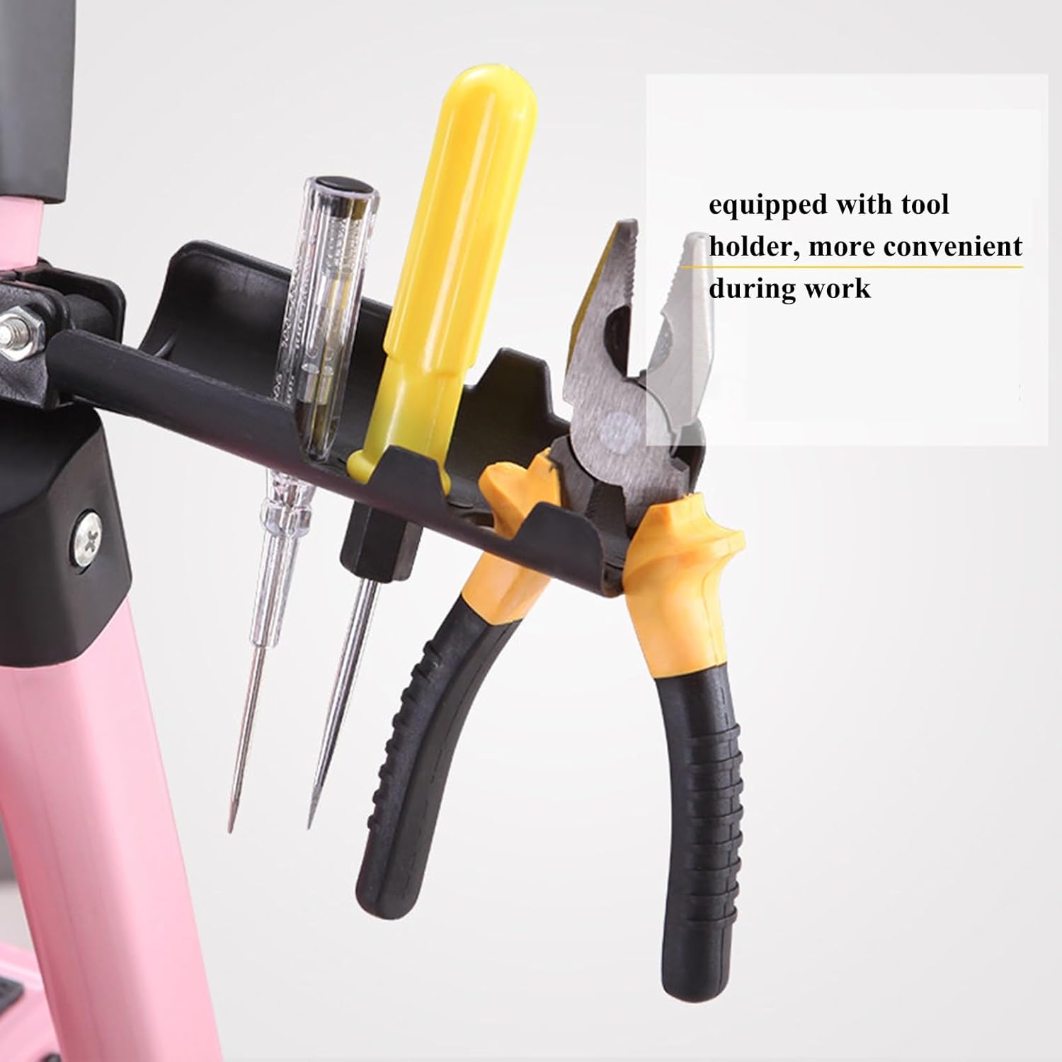 3-Step Ladder Folding Steel Stool with Handrail Tool Holder Wide Anti-Slip Pedal Lightweight Portable Ladder for Home & Kitchen 330lbs Capacity