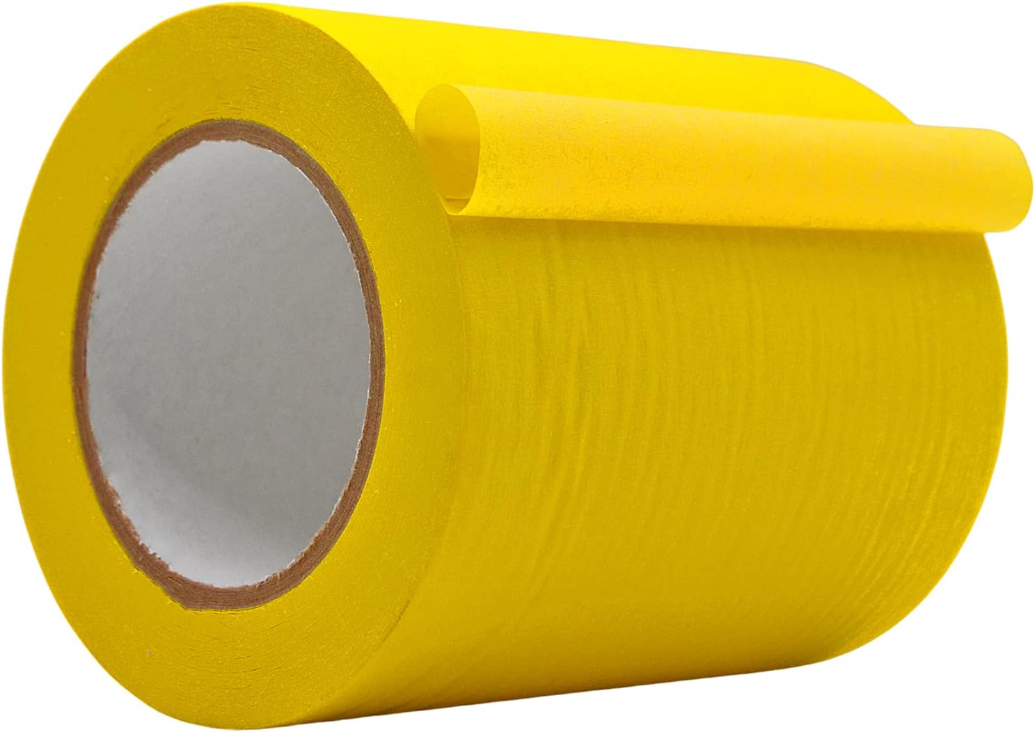 WOD MTC5 Colored Masking Tape, Yellow, 6 inch x 60 yds. Colorful Teacher Painters Tape for Fun DIY Art & Crafts, Lab Labeling, Writable & Classroom Decorations