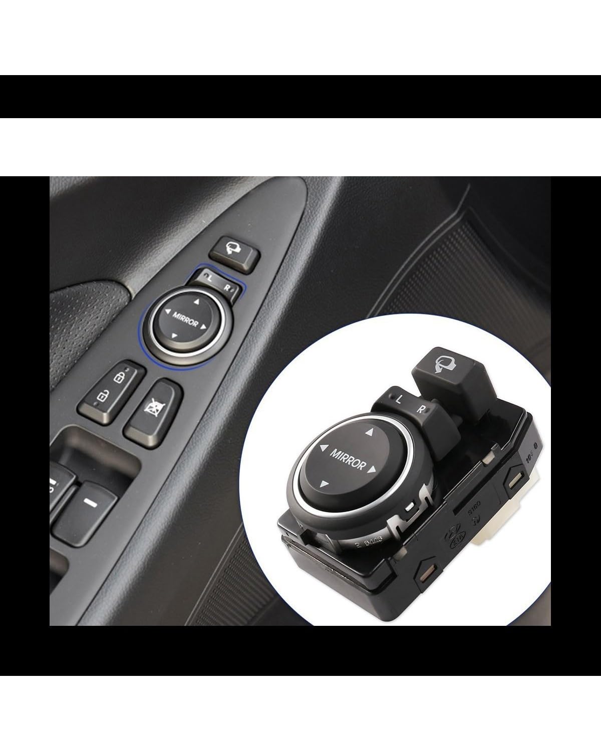 Car Mirror Switch for Sonata Yf I45 2011-2016 Car Rearview Mirror Control Button 935733S100