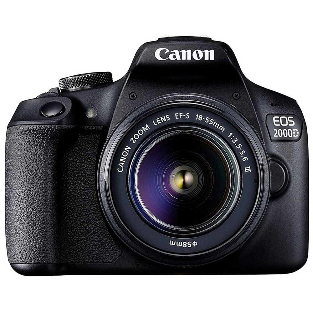 Canon Black Eos 2000D Bk 18-55 Is + Sb130 + 16Gb Eu26 Slr Camera Kit, 24.1 Mp, Cmos 6000 X 4000 Pixels, - Digital Cameras (Full Hd, )