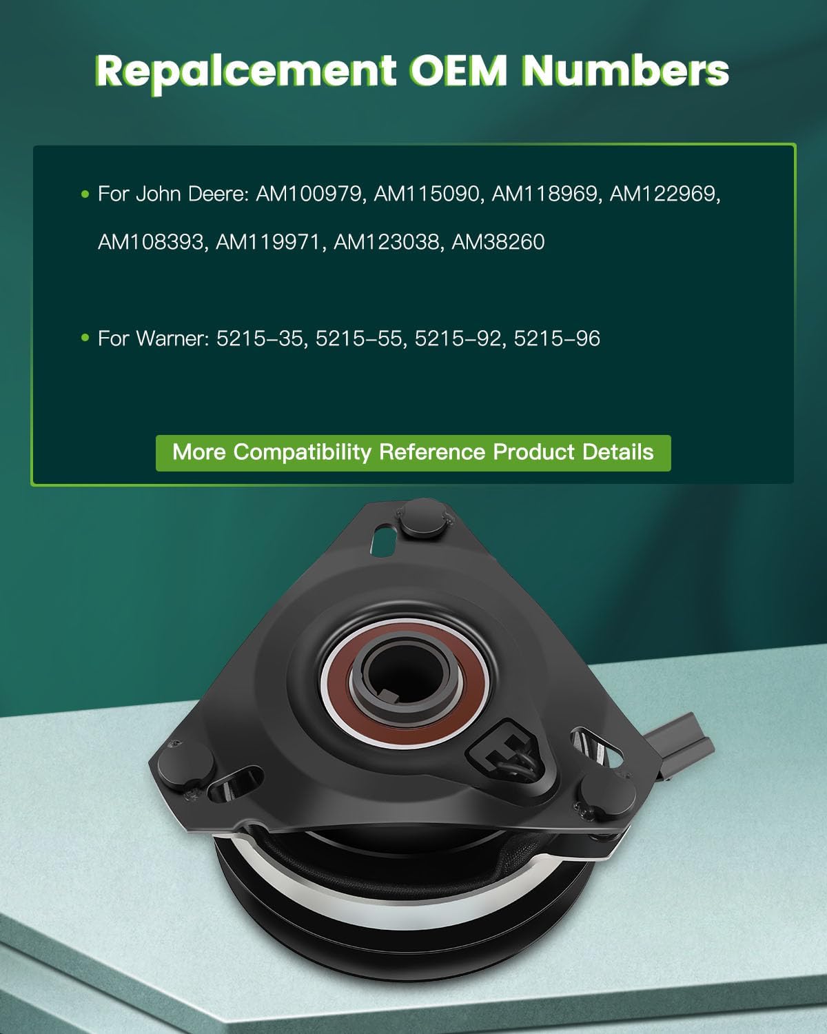 Electric Lawnmower, SCITOO PTO Clutch Fit for Bolens, for Cub Cadet, for MTD, for Oregon, for Prime, for Rotary, for Sears Craftsman, for Snapper, for Stens, for Troy Bilt 717-1708