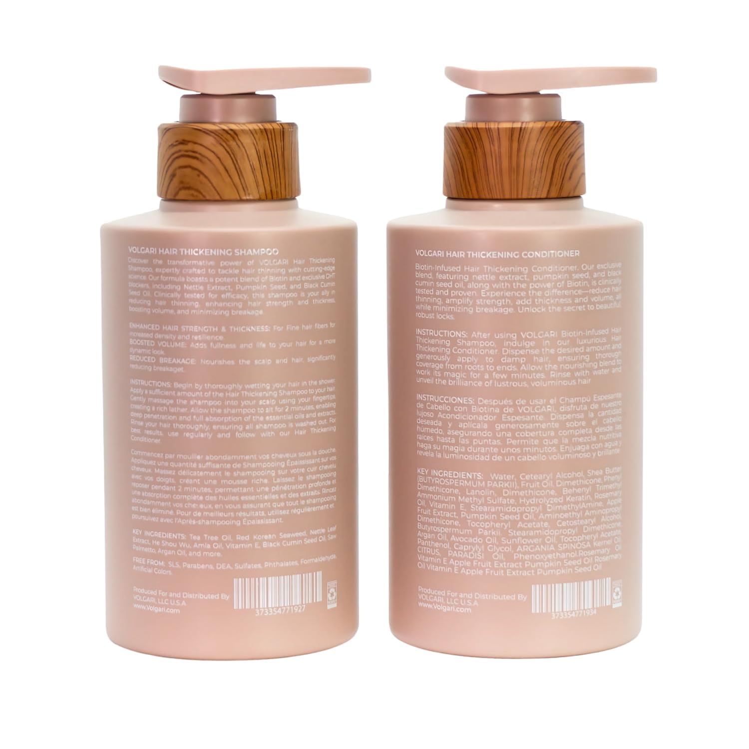 Amazon.com : Volgari Biotin Shampoo and Conditioner Set, 20.28 Fl